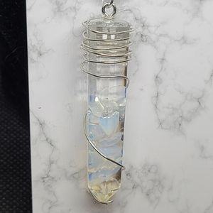 Handcrafted Opalite Crystal Necklace